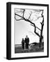 Painter Jackson Pollock Walking in Field with Wife Lee Krasner-Martha Holmes-Framed Photographic Print