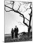 Painter Jackson Pollock Walking in Field with Wife Lee Krasner-Martha Holmes-Mounted Photographic Print