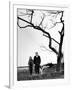 Painter Jackson Pollock Walking in Field with Wife Lee Krasner-Martha Holmes-Framed Photographic Print