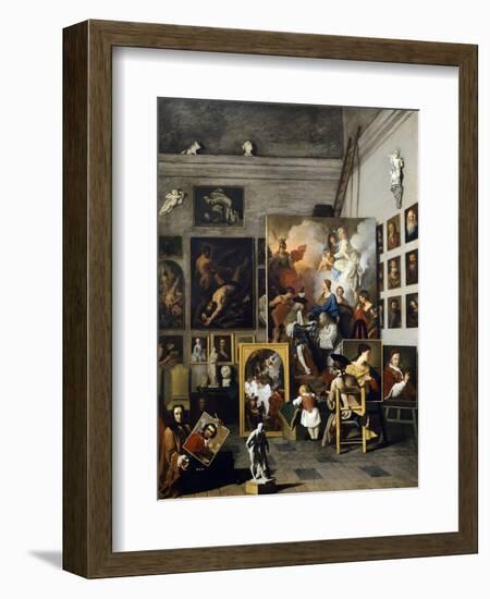 Painter's Studio-Pierre Subleyras-Framed Giclee Print