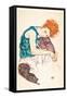 Painter's Wife, Seated-Egon Schiele-Framed Stretched Canvas