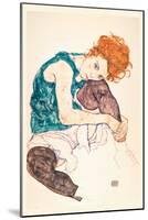 Painter's Wife, Seated-Egon Schiele-Mounted Art Print