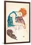 Painter's Wife, Seated-Egon Schiele-Framed Art Print