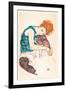 Painter's Wife, Seated-Egon Schiele-Framed Art Print