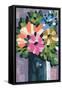 Painterly Florals in Vase I-Yvette St. Amant-Framed Stretched Canvas