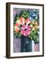 Painterly Florals in Vase I-Yvette St. Amant-Framed Art Print