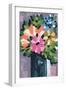 Painterly Florals in Vase I-Yvette St. Amant-Framed Art Print