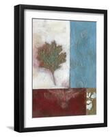 Painterly Leaf Collage II-W. Green-Aldridge-Framed Art Print