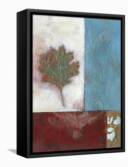 Painterly Leaf Collage II-W. Green-Aldridge-Framed Stretched Canvas