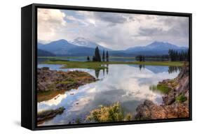 Painterly Scene at Spark's Lake, Bend Oregon-Vincent James-Framed Stretched Canvas