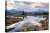 Painterly Scene at Spark's Lake, Bend Oregon-Vincent James-Stretched Canvas