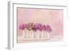 Painterly Textured Flower Still Life on Old Wooden Board-Anyka-Framed Photographic Print