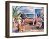 Painters in Ischia-Edoardo Giordano-Framed Giclee Print