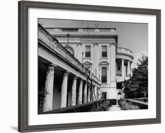 Painters Repainting the White House-null-Framed Photographic Print