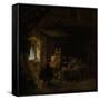 Painters Studio-Adriaen Van Ostade-Framed Stretched Canvas