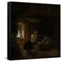 Painters Studio-Adriaen Van Ostade-Framed Stretched Canvas