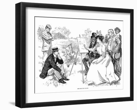 Painting, 1901-Charles Dana Gibson-Framed Giclee Print