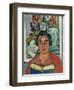 Painting and Book (Portrait of Miss Jean Mccaig)-George Leslie Hunter-Framed Giclee Print