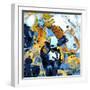 Painting Art Abstract Grunge Graphic Background-karakotsya-Framed Art Print