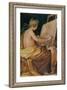 Painting, Assisted by a Cherub, Depicting Fame-Giovanni Mannozzi-Framed Giclee Print