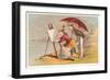 Painting at the Seashore-null-Framed Art Print