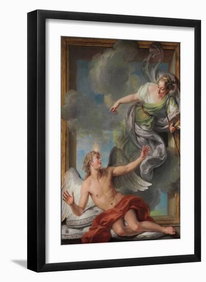 Painting Awakening Sleeping Genius-Charles Antoine Coypel-Framed Giclee Print