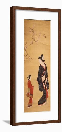 Painting by Hishikawa Moronobu-null-Framed Giclee Print