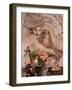 Painting by Jaya Rastogi Wheaton, in Artist's House in Jaipur, Rajasthan State, India-John Henry Claude Wilson-Framed Photographic Print