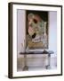 Painting by Satish Gujral in Contemporary Home of Wealthy Owner from India's Merchant Class, India-John Henry Claude Wilson-Framed Photographic Print