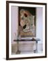 Painting by Satish Gujral in Contemporary Home of Wealthy Owner from India's Merchant Class, India-John Henry Claude Wilson-Framed Photographic Print