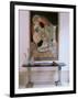 Painting by Satish Gujral in Contemporary Home of Wealthy Owner from India's Merchant Class, India-John Henry Claude Wilson-Framed Photographic Print