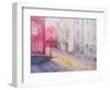 Painting City Street Romantic Light.-Iriana Shiyan-Framed Art Print