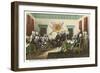 Painting, Declaration of Independence, Capitol-null-Framed Art Print