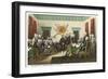 Painting, Declaration of Independence, Capitol-null-Framed Art Print