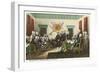 Painting, Declaration of Independence, Capitol-null-Framed Art Print