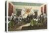 Painting, Declaration of Independence, Capitol-null-Stretched Canvas