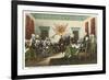 Painting, Declaration of Independence, Capitol-null-Framed Premium Giclee Print