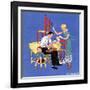 "Painting Dining Room Furniture,"March 1, 1933-Martin Justice-Framed Giclee Print