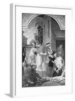 Painting Entitled the Plague in Milan-null-Framed Giclee Print