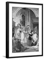 Painting Entitled the Plague in Milan-null-Framed Giclee Print