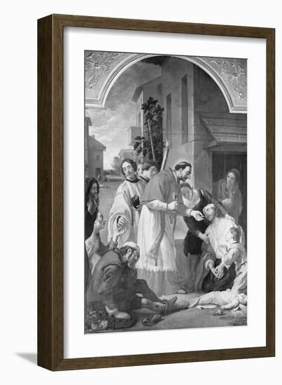 Painting Entitled the Plague in Milan-null-Framed Giclee Print