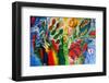 Painting  Garden 5  as a Background-simonidadjordjevic-Framed Photographic Print