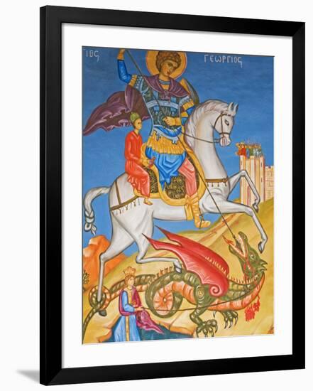 Painting in St. George's Church, Madaba, Jordan, Middle East-Schlenker Jochen-Framed Photographic Print