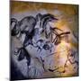 Painting in the Chauvet Cave, 32,000-30,000 Bc-null-Mounted Premium Giclee Print