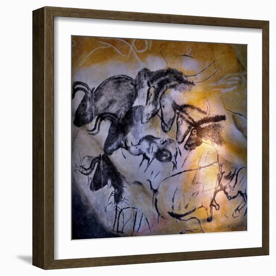 Painting in the Chauvet Cave, 32,000-30,000 Bc-null-Framed Giclee Print