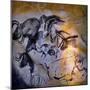 Painting in the Chauvet Cave, 32,000-30,000 Bc-null-Mounted Giclee Print