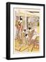 Painting in the House-Kitagawa Utamaro-Framed Art Print