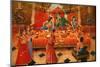 Painting in the London ISKCON Hindu temple of Krishna-Godong-Mounted Photographic Print