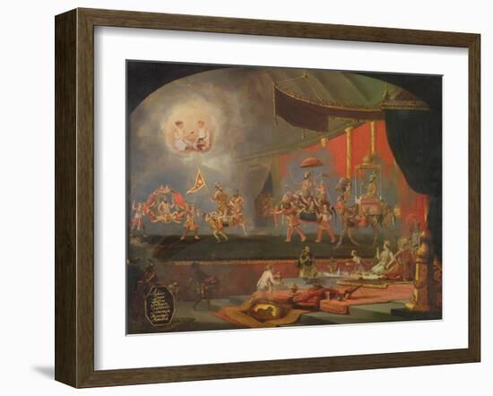Painting Inspired by Moghul Miniatures (Oil on Canvas)-Willem Schellinks-Framed Giclee Print