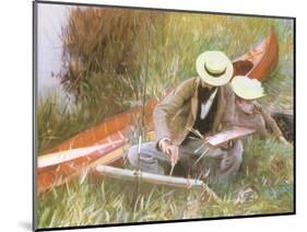 Painting Near the Water, 1889-John Singer Sargent-Mounted Giclee Print